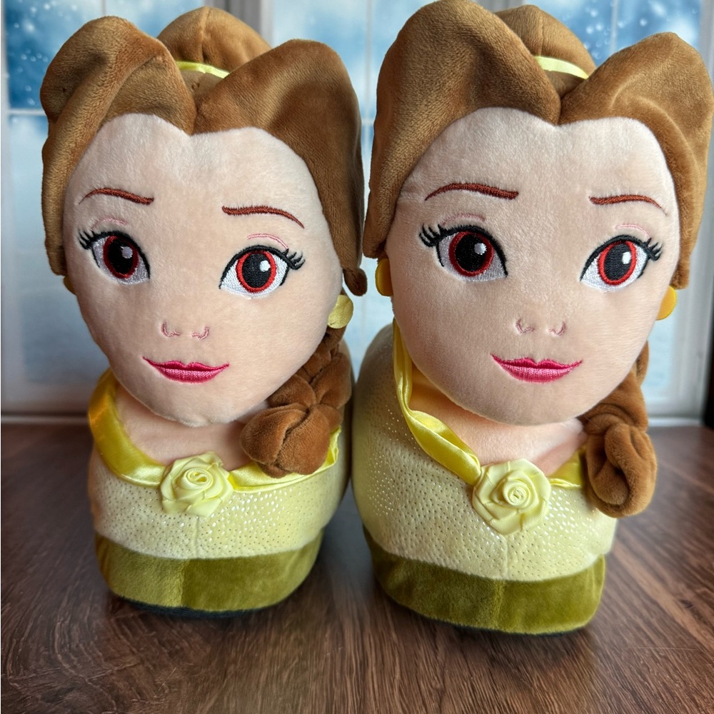 Disney Princess Belle‎ Plush Happy Feet Slippers for Kids